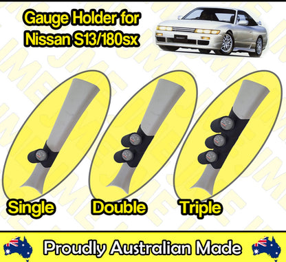 Gauge Holder Pillar Gauge Pod for Nissan 180sx S13 240sx CLIP ON 52mm 60mm