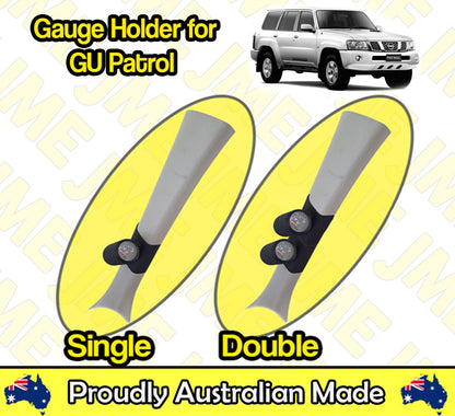 Gauge Holder for Nissan GU Patrol Pillar Gauge Pod CLIP ON 52mm 60mm