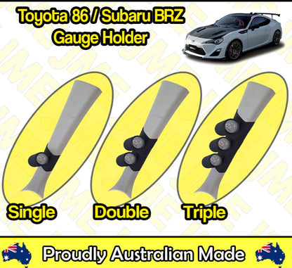 Gauge Holder for Toyota 86 / Subaru BRZ Pillar Pod CLIP ON 52mm 60mm 2" inch