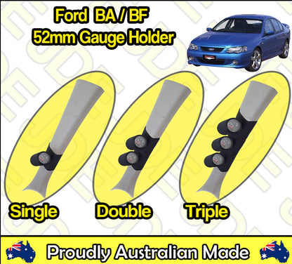 Gauge Holder for Ford Falcon BA / BF XR6 XR8 Pillar Pod 52mm 60mm 2" inch