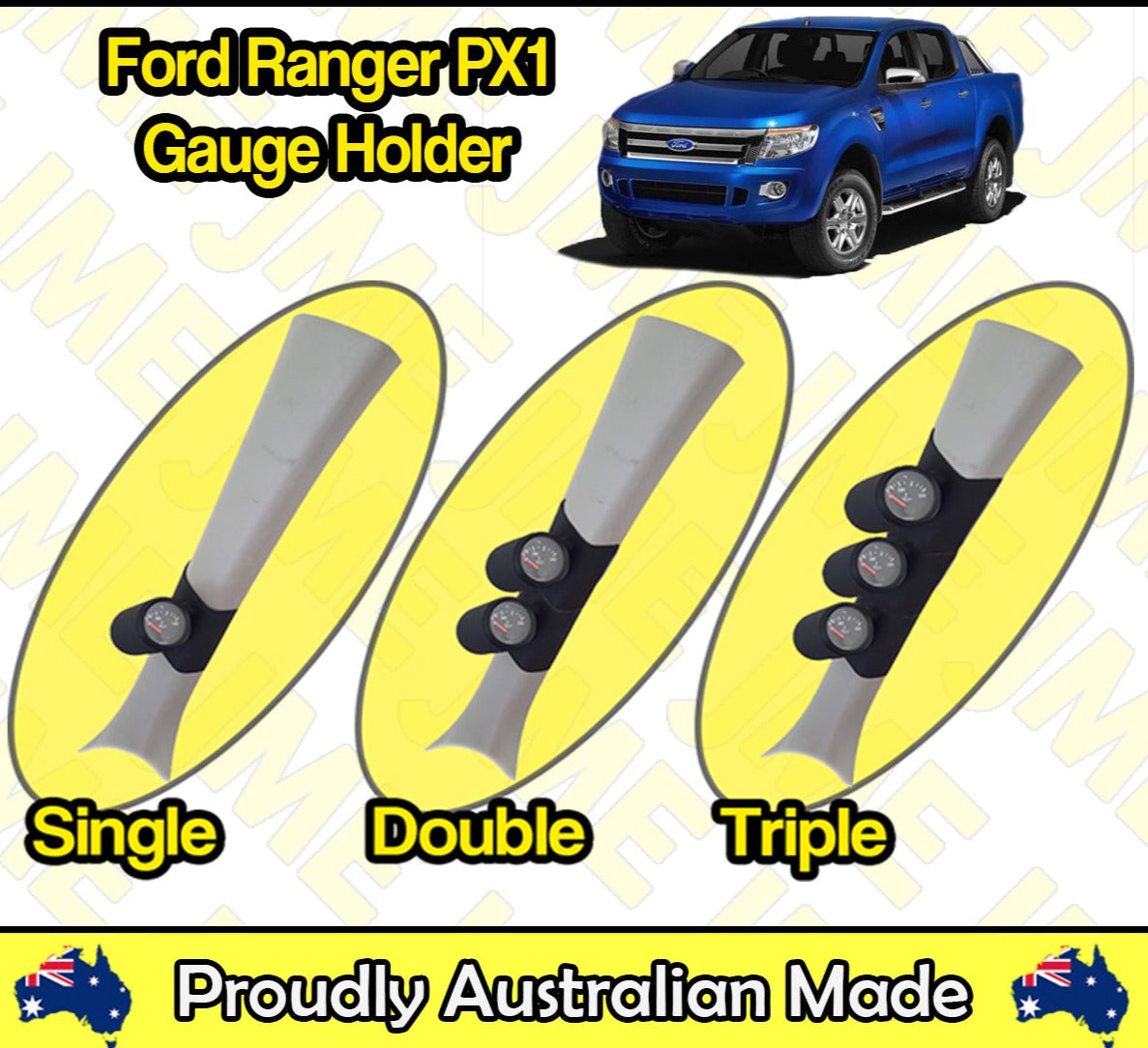 Gauge Holder for Ford Ranger PX MK1 PX1 2011-2015 Pillar Pod 52mm 60mm 2" inch