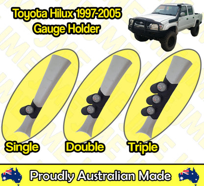 Gauge Holder for Toyota Hilux 1997-2005 Pillar Pod CLIP ON 52mm 60mm 2" inch