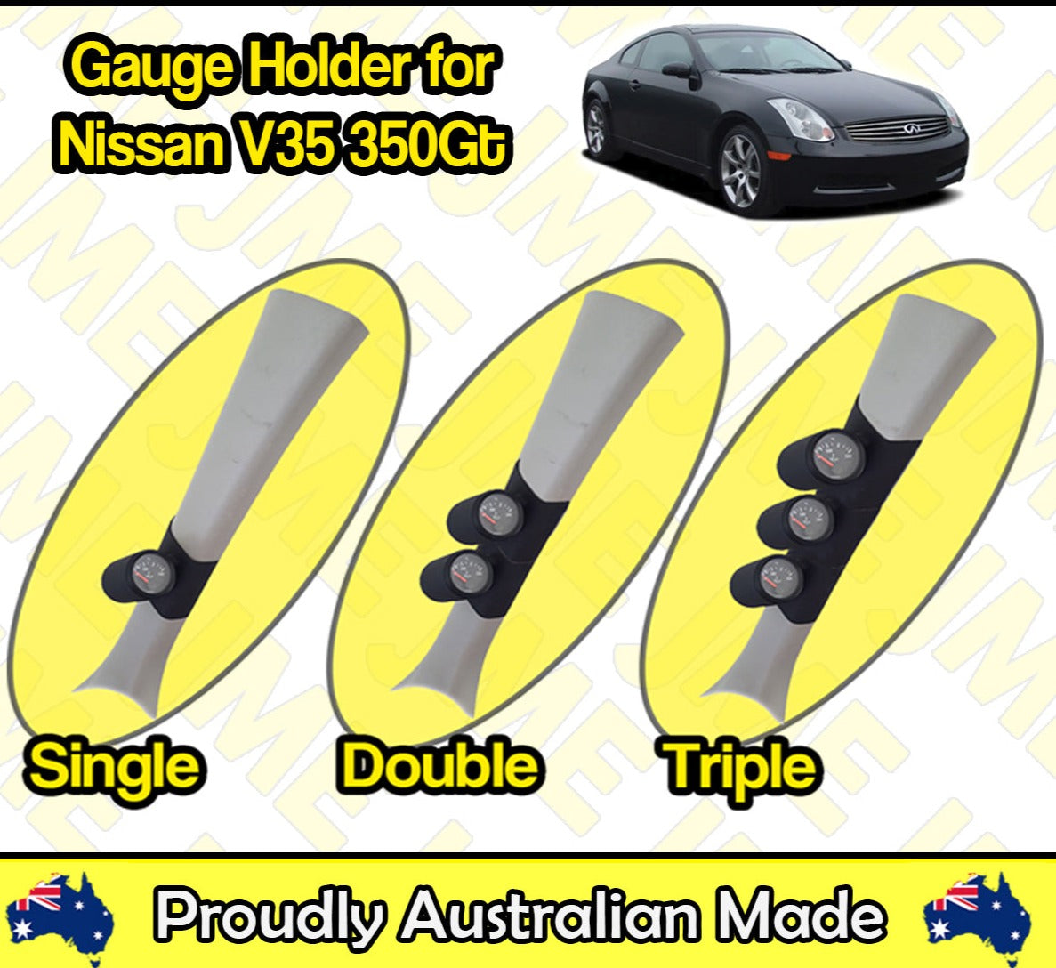 Gauge Holder Pillar Gauge Pod for Nissan V35 G35 350gt Skyline 52mm 60mm