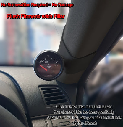 Gauge Holder for Mitsubishi Lancer Evo X Pillar Pod CLIP ON 52mm 60mm 2" inch